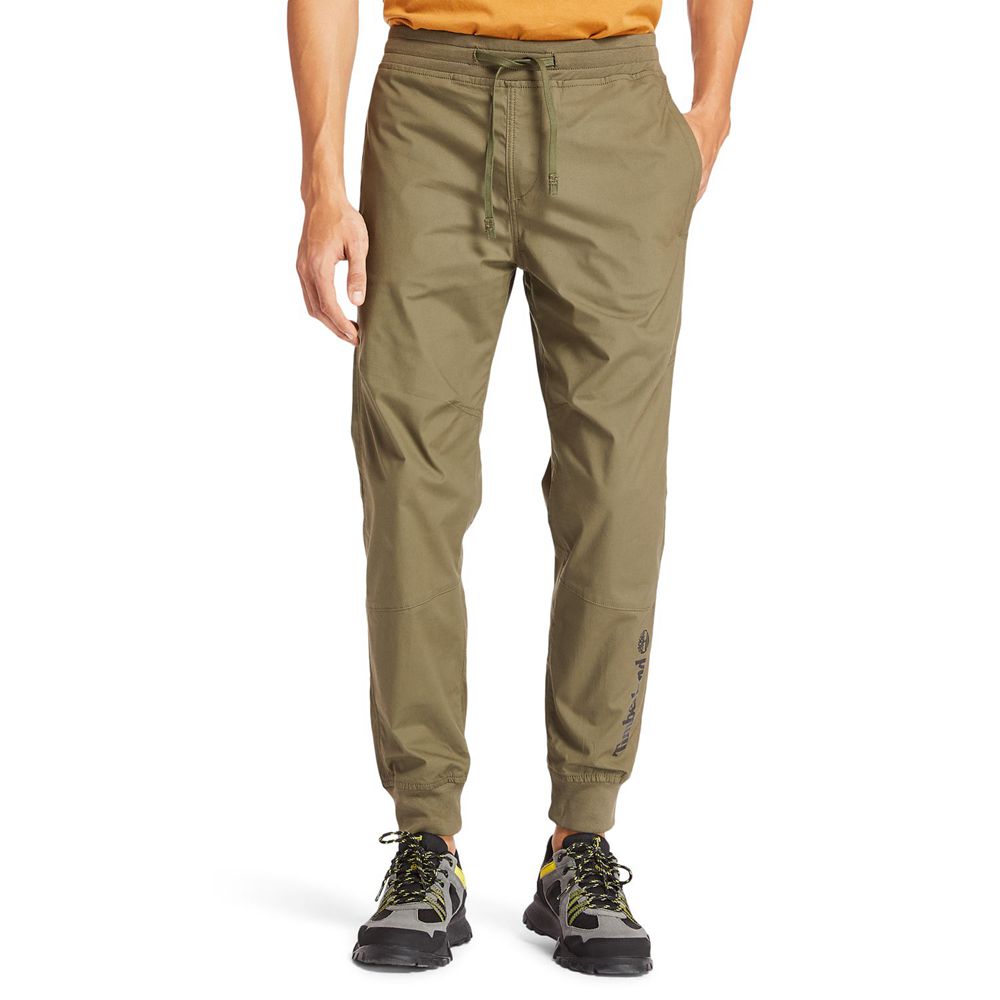 Pantalones Timberland Argentina Hombre - Woven Jogger - Verde Oliva - ODRZIU-132